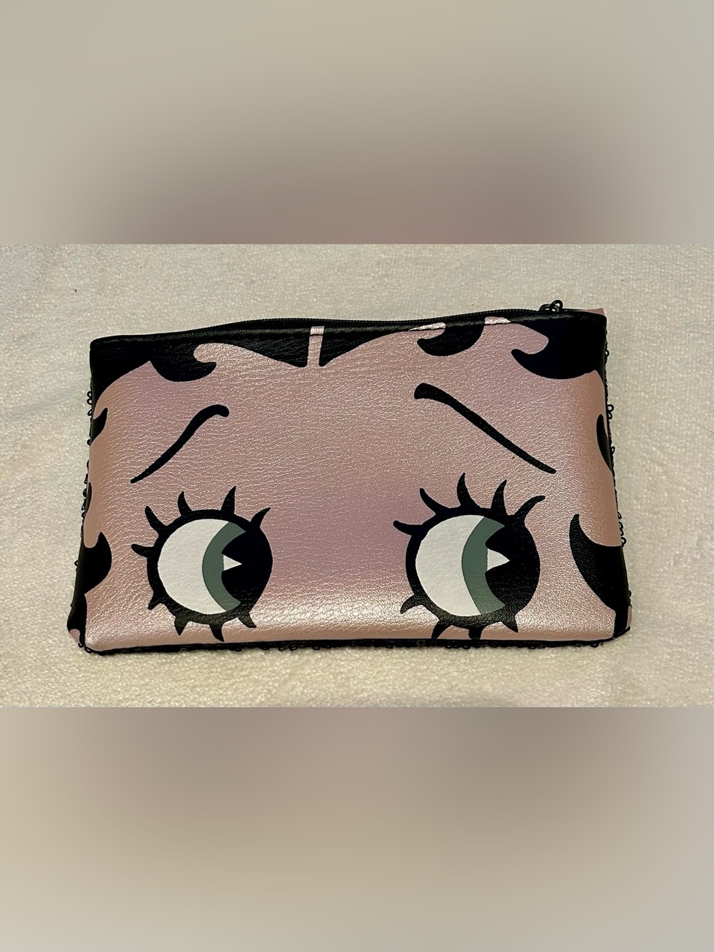 Betty Boop Ipsy Cosmetic Bag Sequin Back